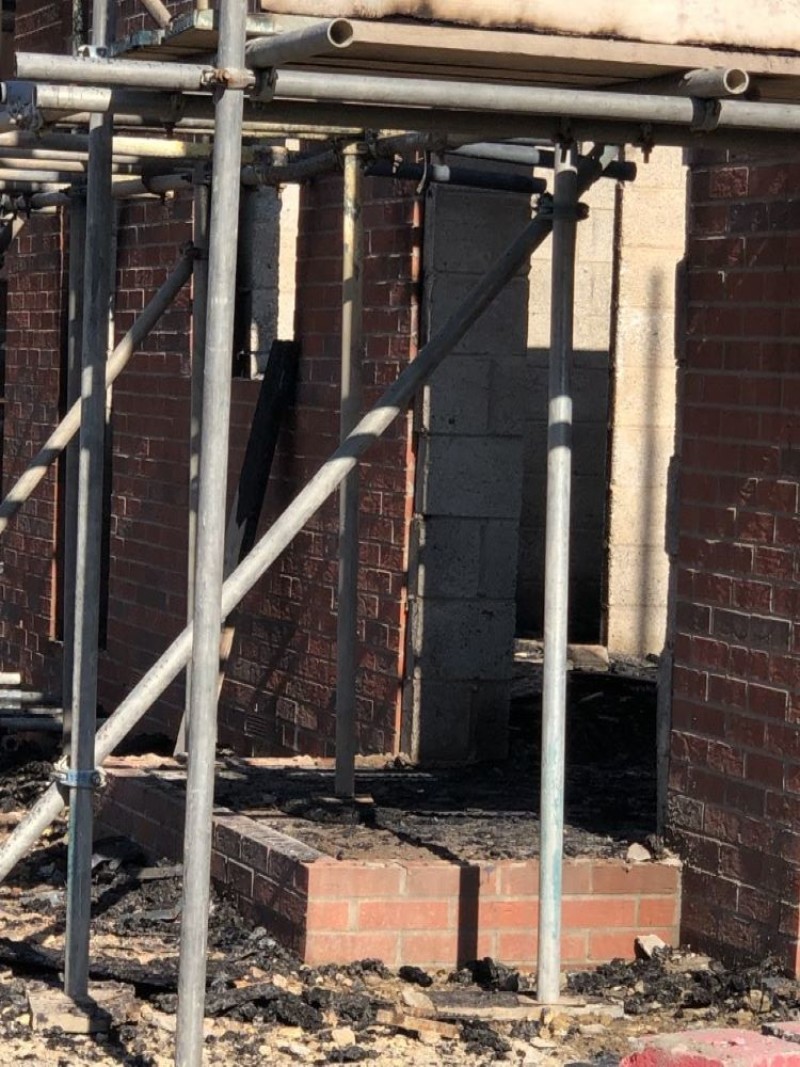 Other image for Under construction home set alight